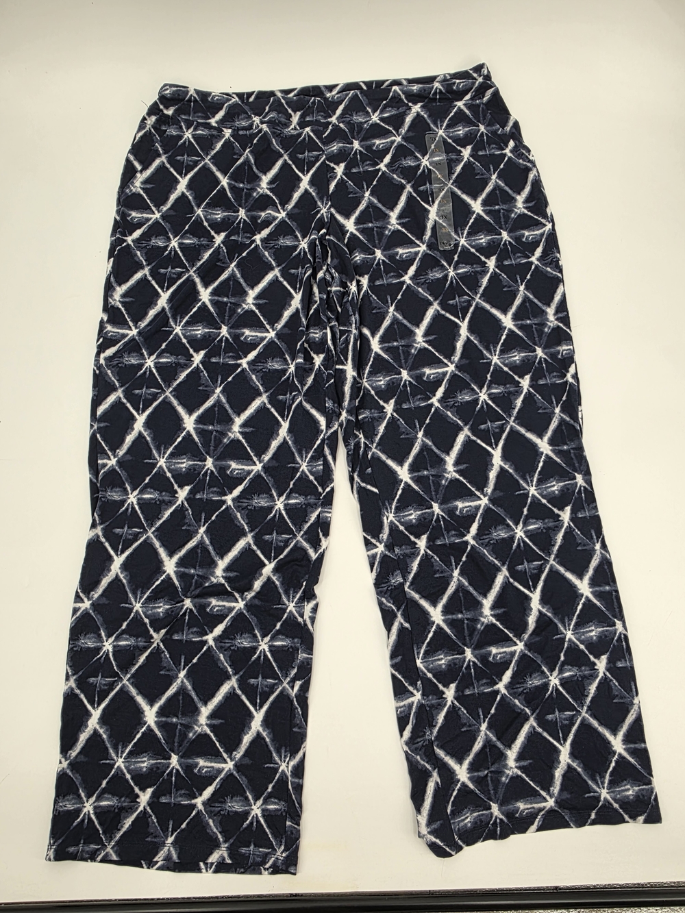 Soma Cool Nights Navy and White Geometric Pajama Pants Size XL NWT